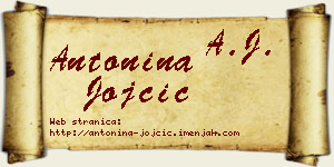 Antonina Jojčić vizit kartica